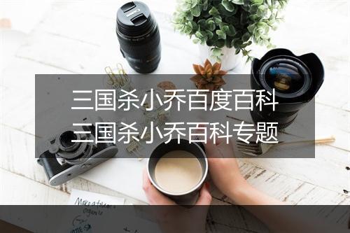 三国杀小乔百度百科　三国杀小乔百科专题
